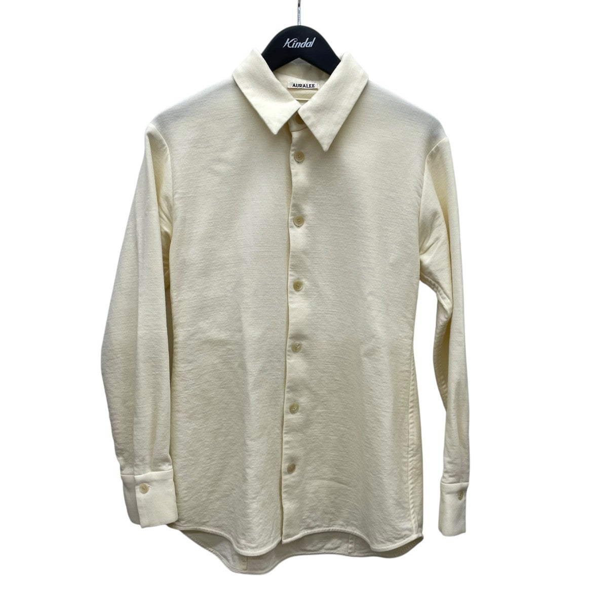 AURALEE TENSE WOOL DOUBLE CLOTH SHIRTブラウスA24AS01WP 古着・中古-1枚目のアイテム画像