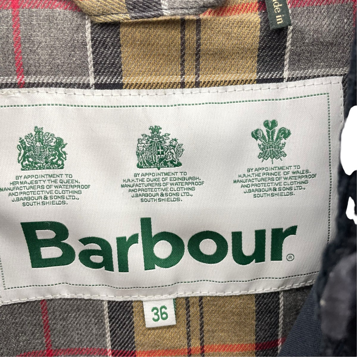 Barbour コート 古着・中古-6枚目のアイテム画像