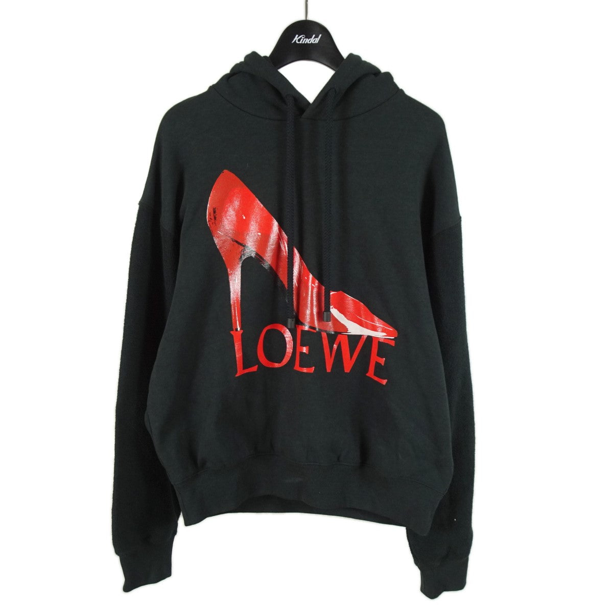 LOEWE(ロエベ) Loewe pump cotton hoodie 22AW プリントパーカー S540Y24X07 ブラック サイズ  XS｜【公式】カインドオルオンライン ブランド古着・中古通販【kindal】