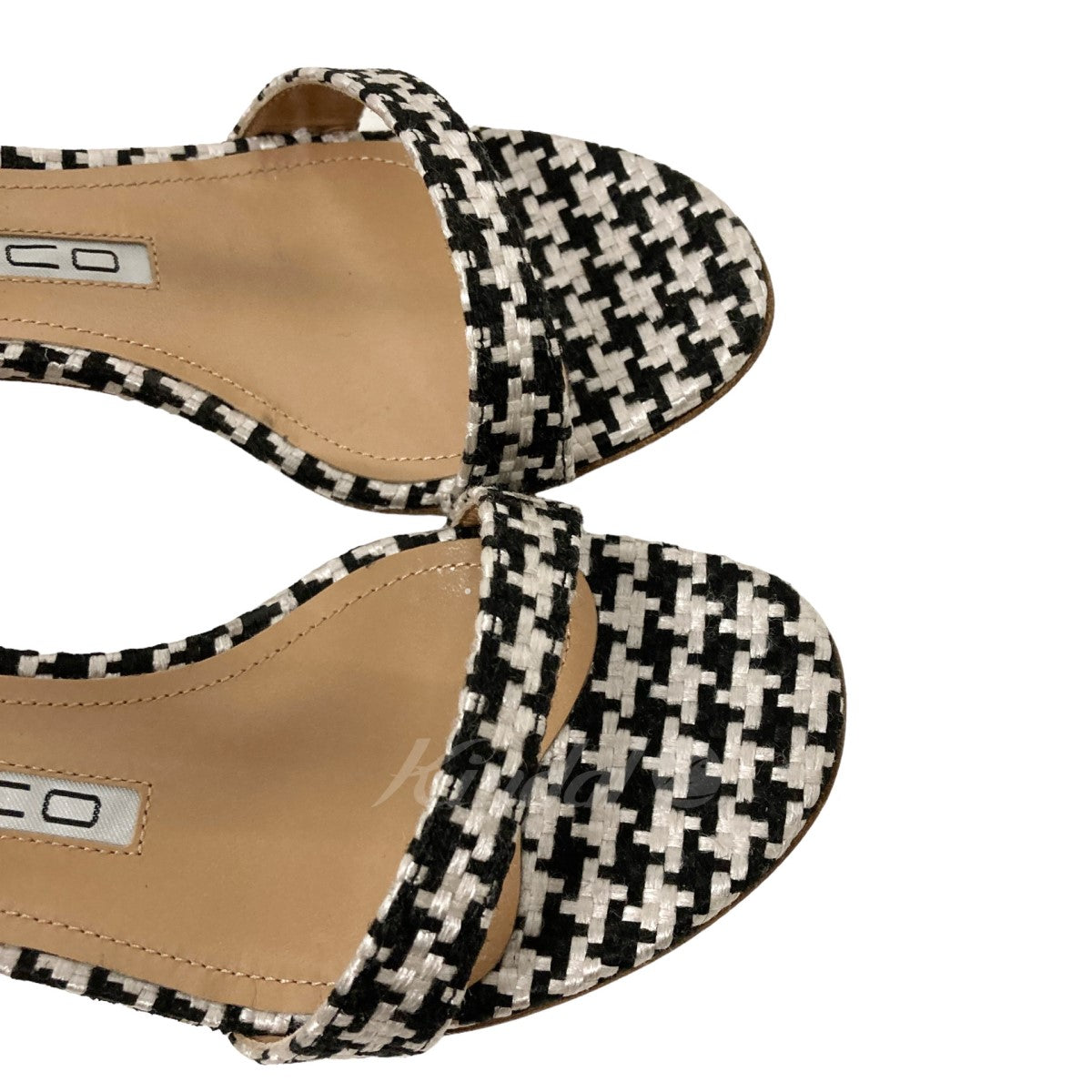 PELLICO(ペリコ) Classic Houndstooth Sandals 22SS サンダル ホワイト ...