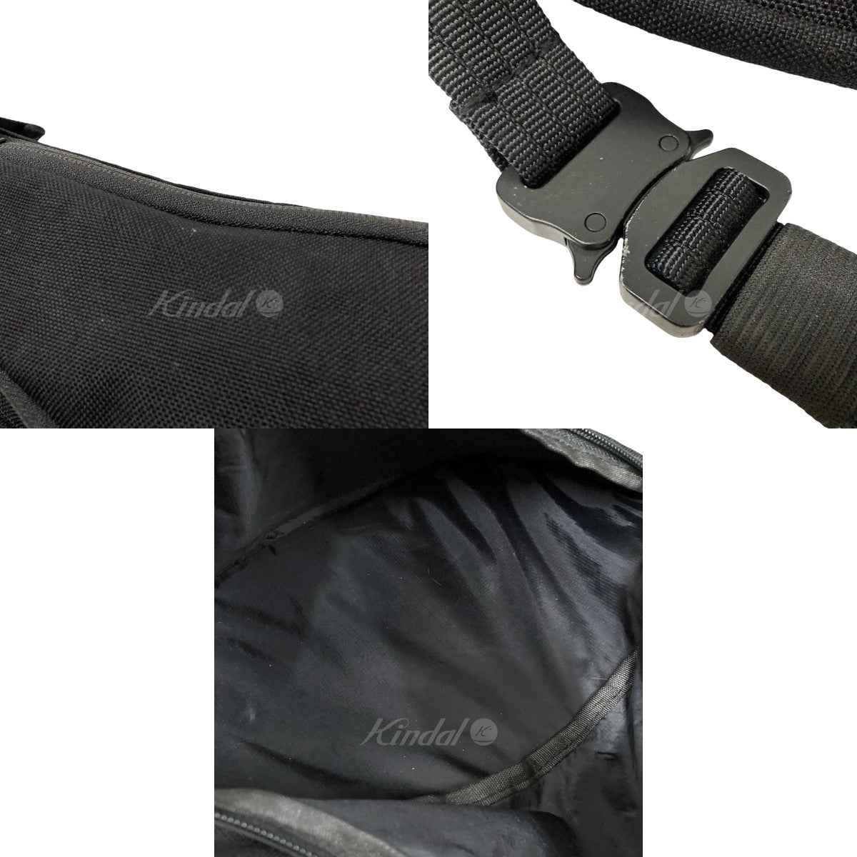 UNIFORM EXPERIMENT Logo Waist Bag Black CORDURA UE-202098 ブラック サイズ  12｜【公式】カインドオルオンライン ブランド古着・中古通販【kindal】