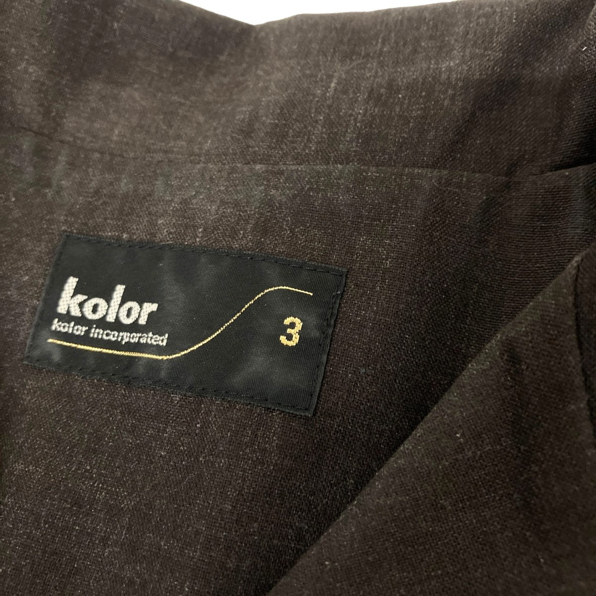 KOLOR(カラー) 21SSレーヨンコード S／S Knitドッキングシャツ21SCM N04302