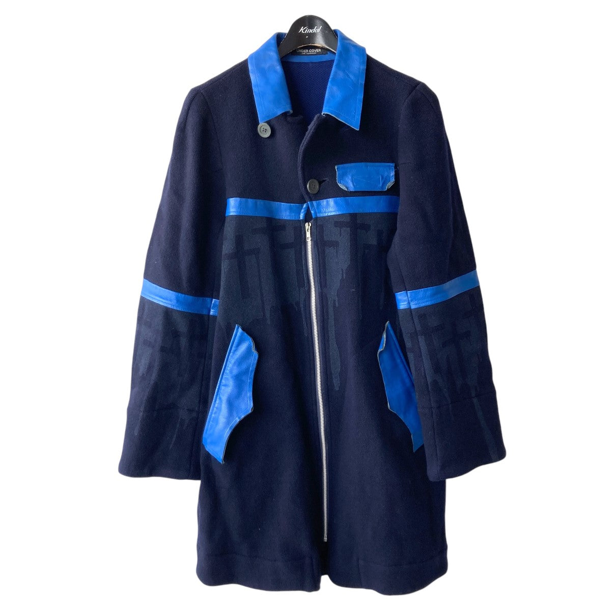 96AWWIRE期 十字架縮絨コートWIRE CROSS PRINT COATUC-6W-CO-03