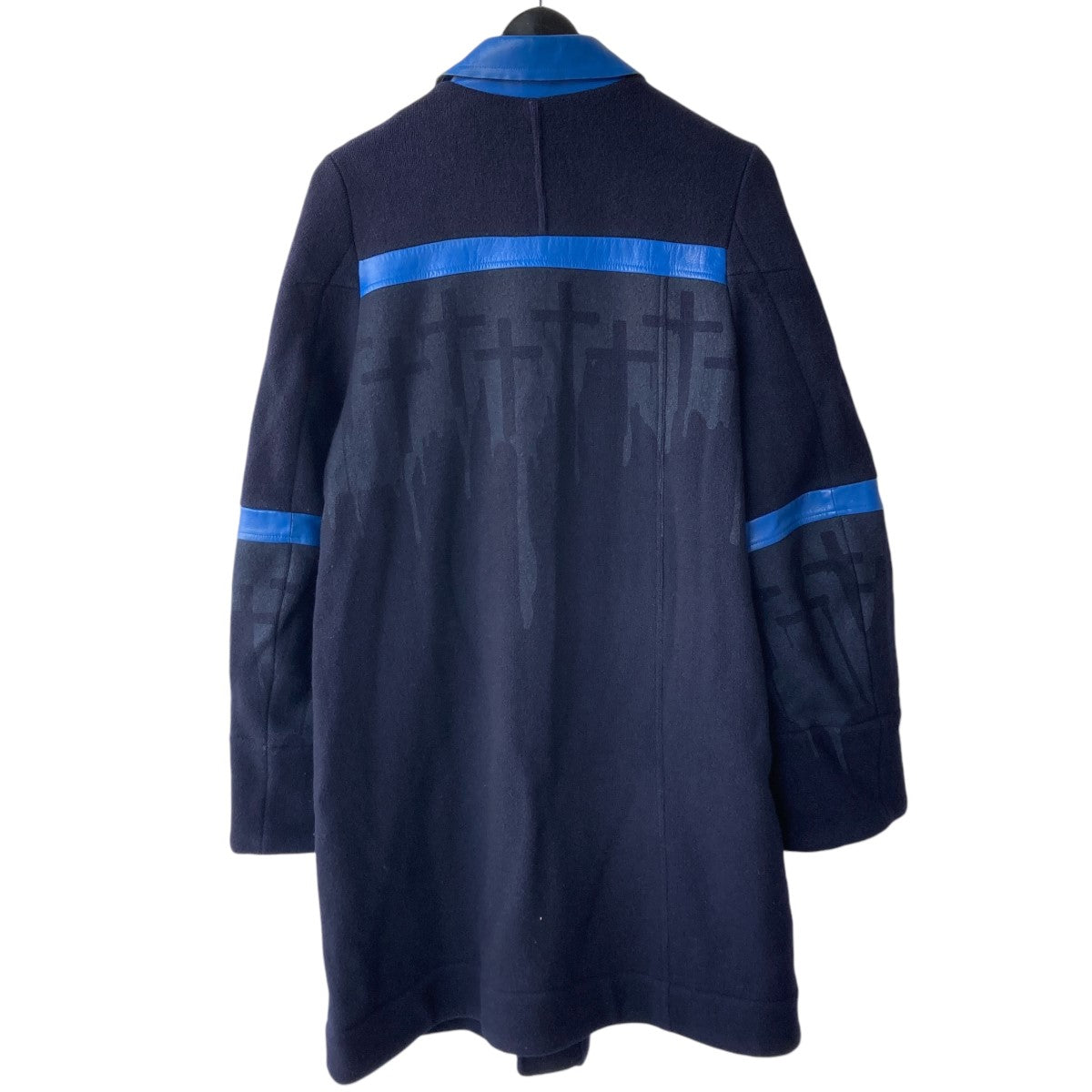 96AWWIRE期 十字架縮絨コートWIRE CROSS PRINT COATUC-6W-CO-03