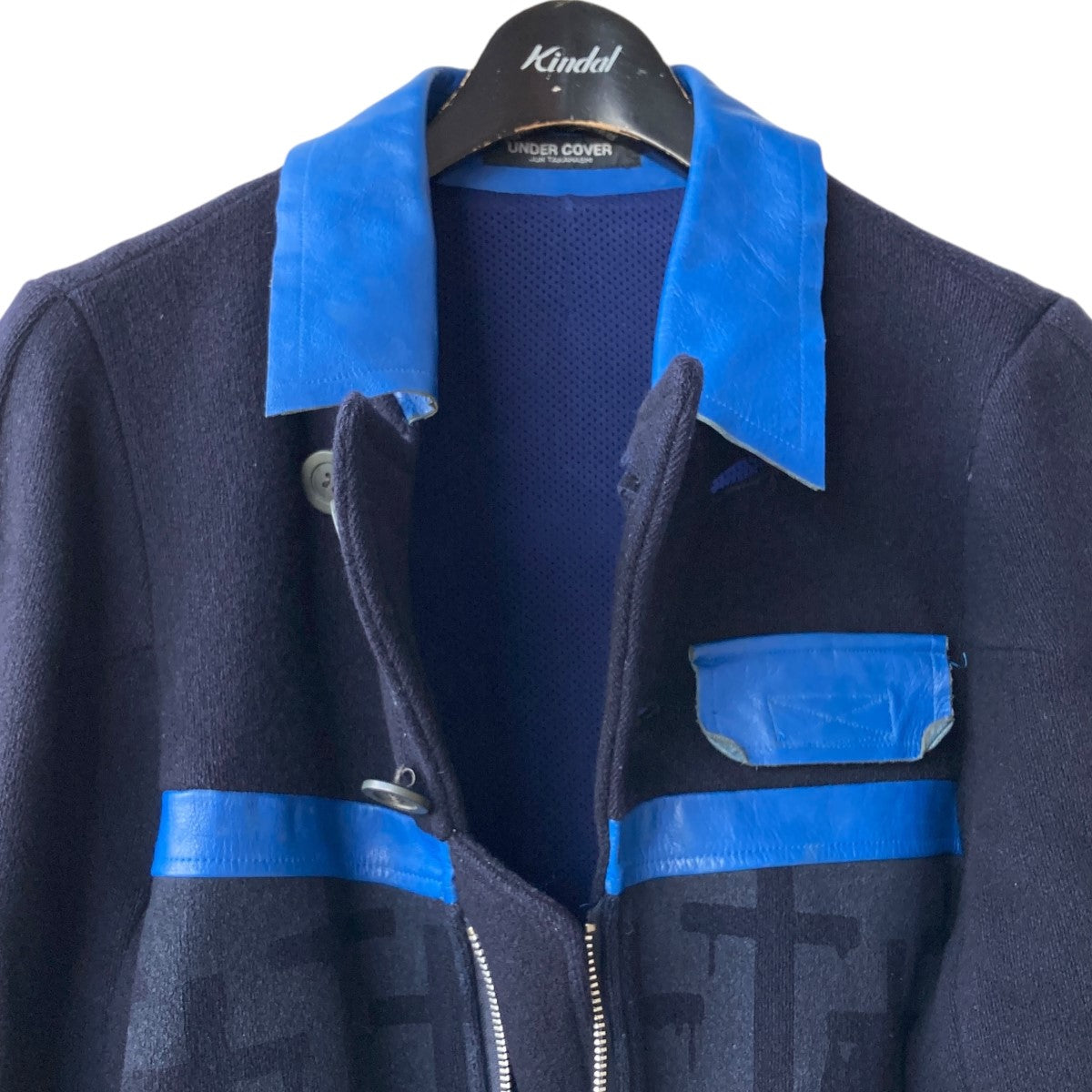 96AWWIRE期 十字架縮絨コートWIRE CROSS PRINT COATUC-6W-CO-03