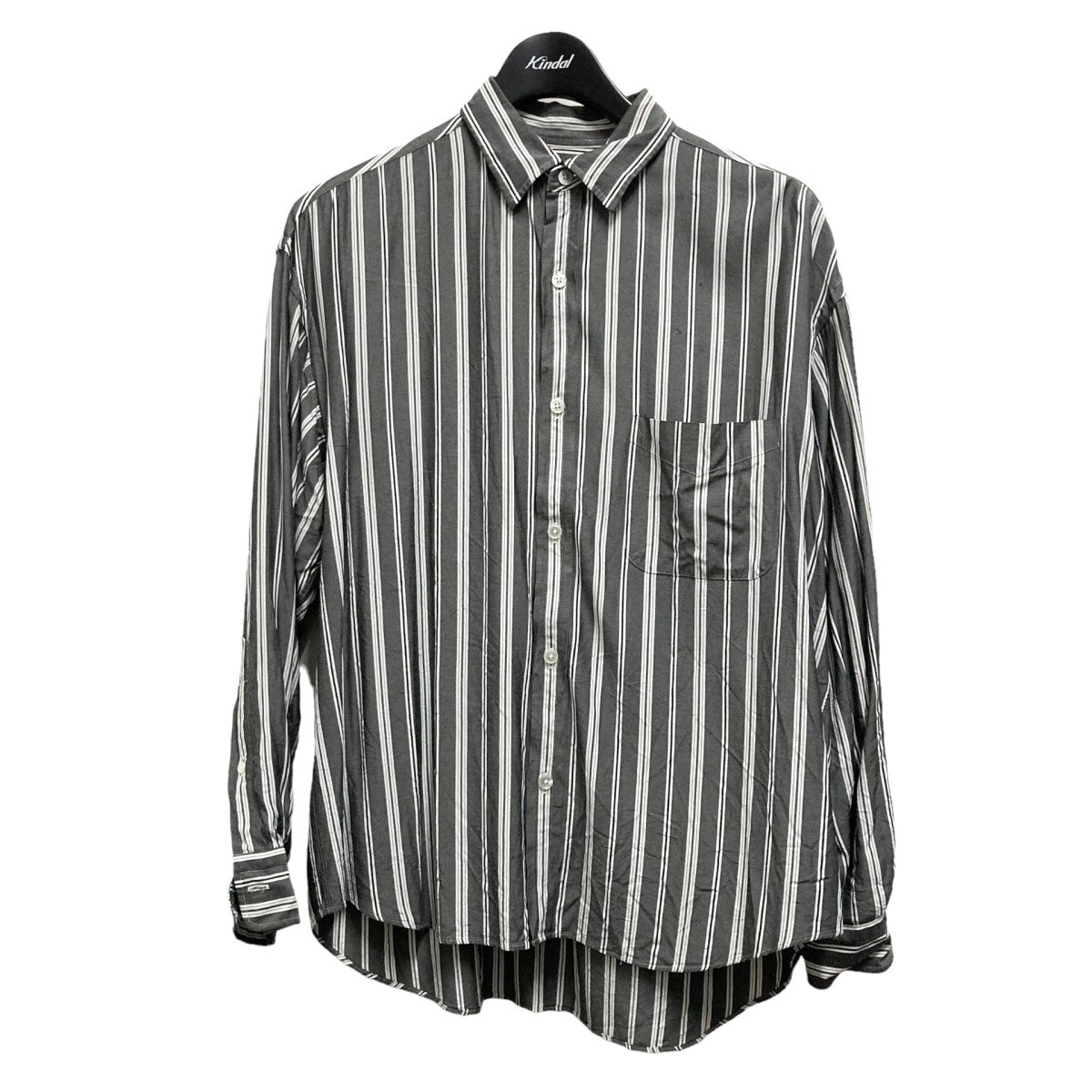 STRIPE BALOON REGULAR COLLAR SHIRTストライプ長袖シャツ1211 218 7433