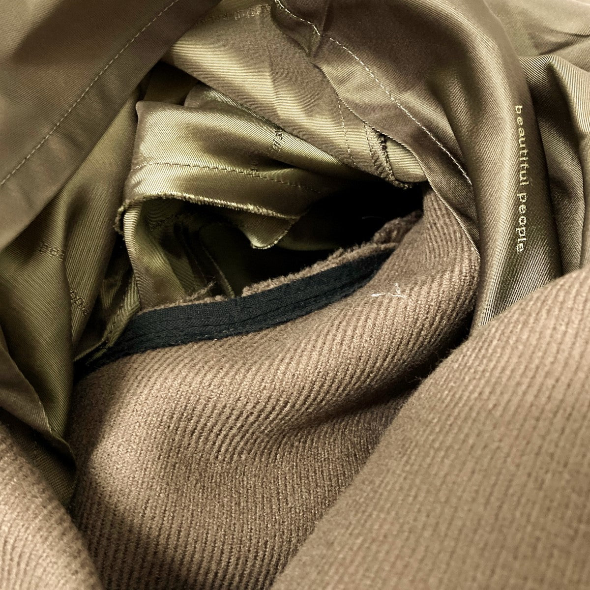 diagonal melton conv ex shaped pea coatピーコート1835103012