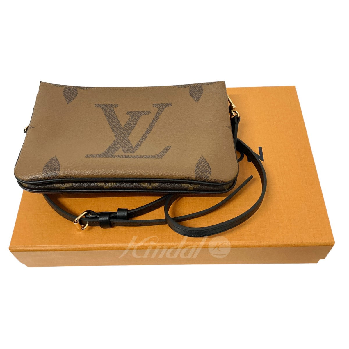 LOUIS VUITTON(ルイヴィトン) ポシェット・ドゥーブル ジップ モノグラムショルダーバッグ Ｍ69203 Ｍ69203 ブラウン サイズ  -｜【公式】カインドオルオンライン ブランド古着・中古通販【kindal】