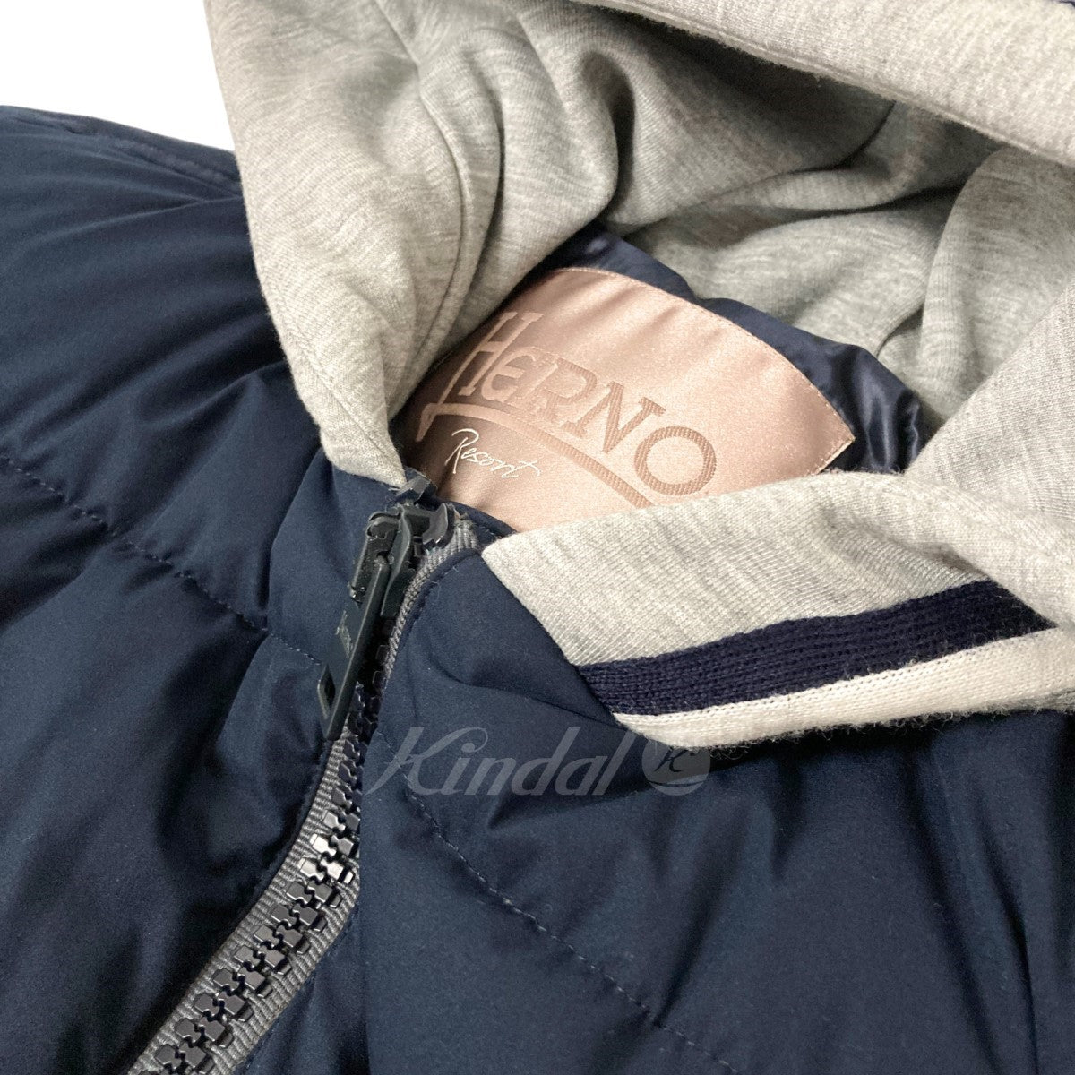 HERNO RESORT スウェットフード付ダウンジャケットPI002UR 12261 9209 古着・中古-5枚目のアイテム画像