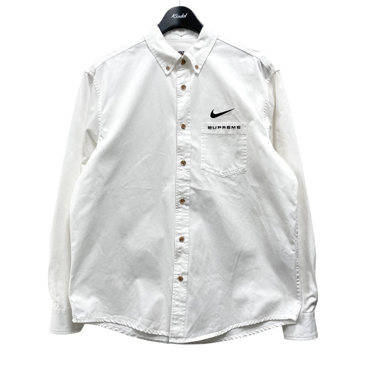 NIKE×Supreme Cotton Twill Shirt BDシャツ 21SS DC1083-133 ...