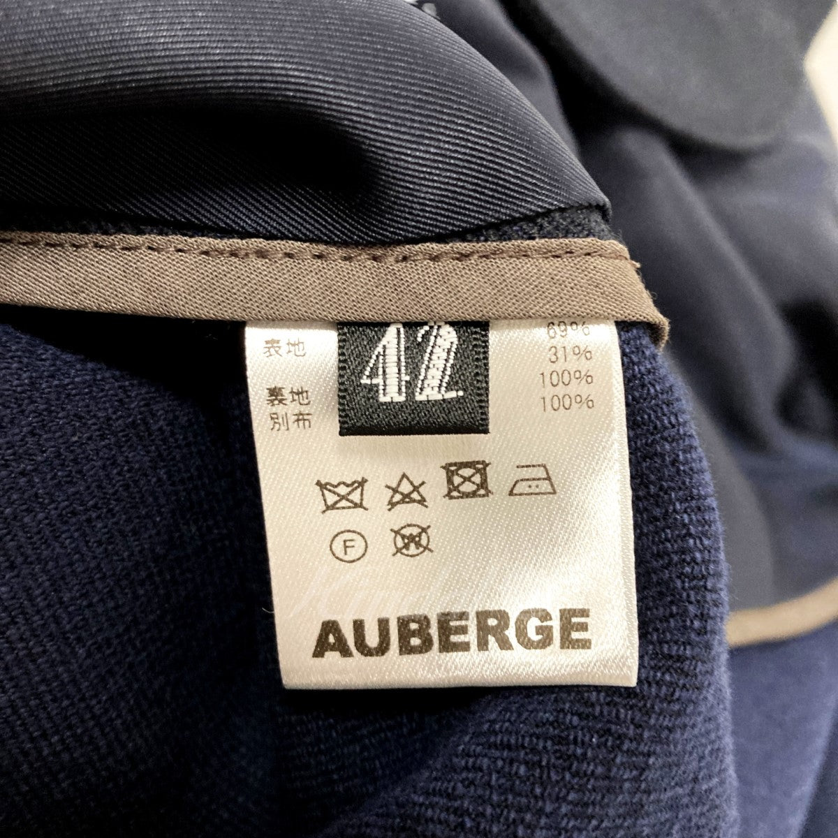 AUBERGE(オーベルジュ) BESSON テーラードジャケット ネイビー サイズ 
