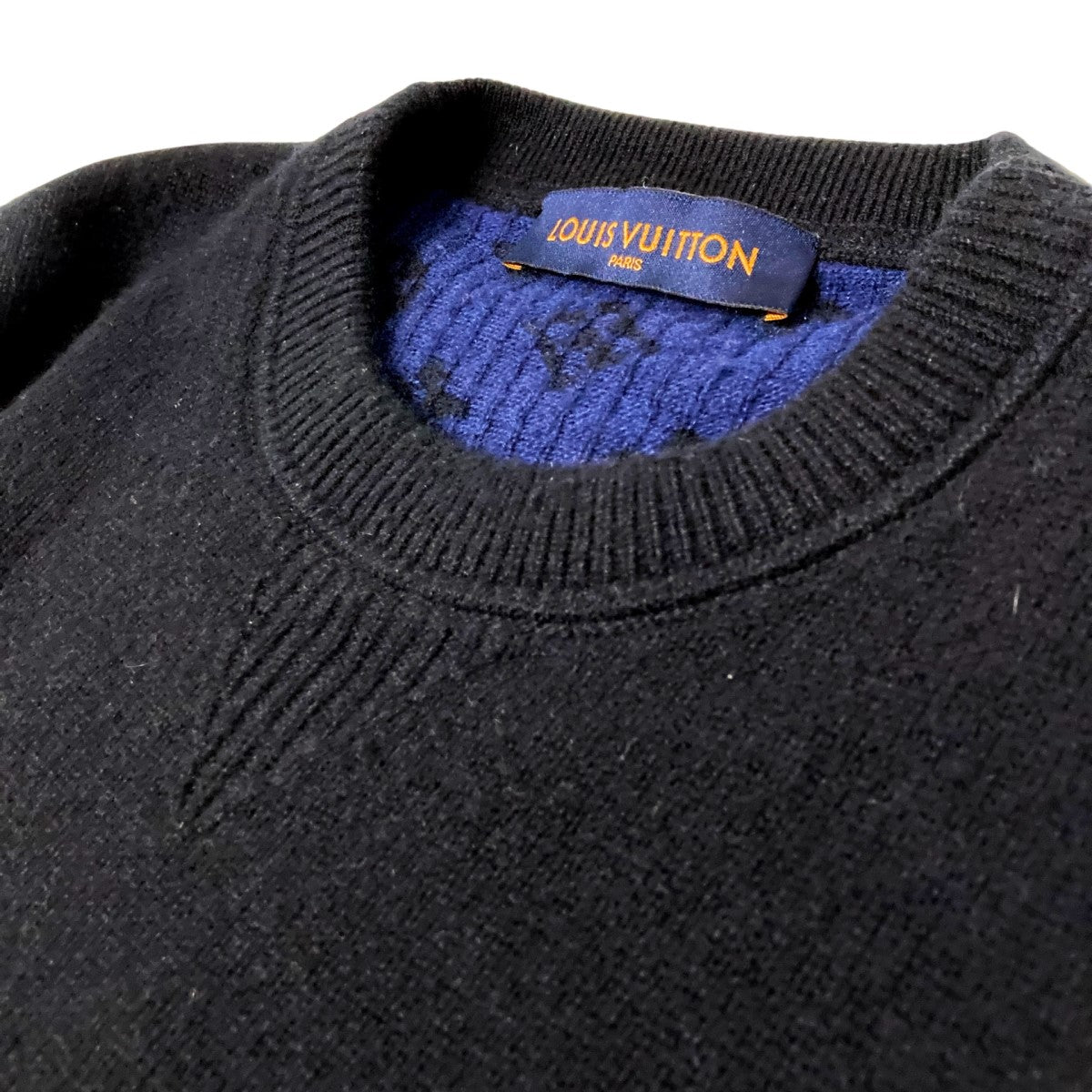Louis Vuitton ニット　カシミヤ100% グレー　七分丈 Mサイズ Louis Vuitton ニット カシミヤ100% グレー 七分丈 Mサイズ