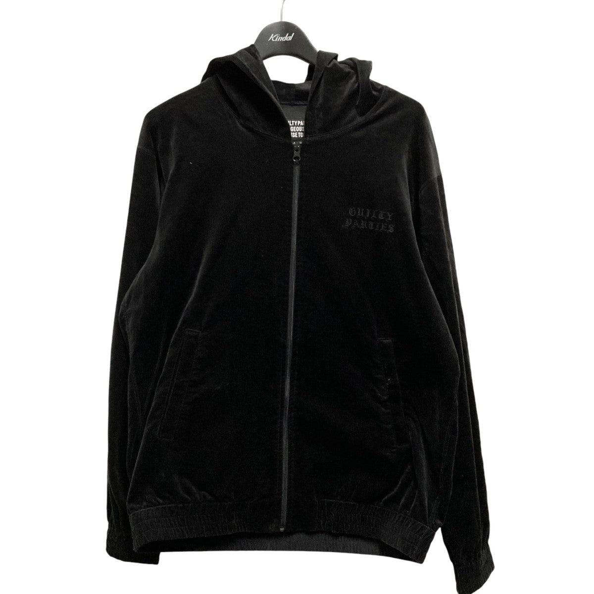 WACKO MARIA(ワコマリア) VELOUR HOODED JACKETベロアパーカー ブラック サイズ M｜【公式】カインドオルオンライン  ブランド古着・中古通販【kindal】