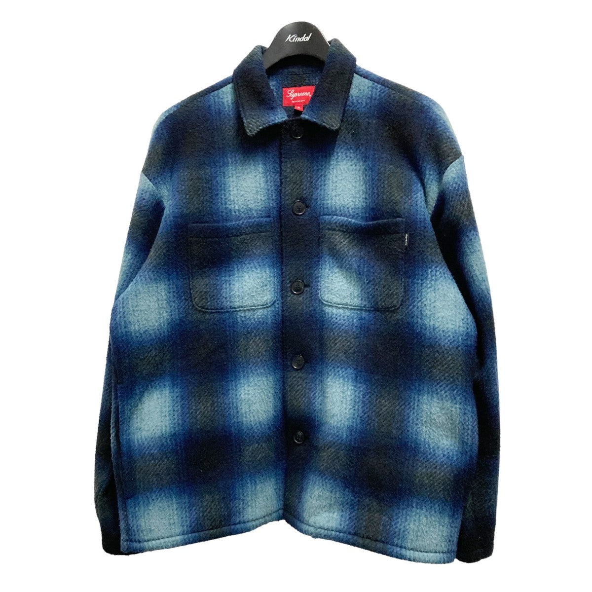 Supreme(シュプリーム) Shadow Plaid Fleece Shirtチェックシャツ ネイビー×ブラック サイズ  S｜【公式】カインドオルオンライン ブランド古着・中古通販【kindal】