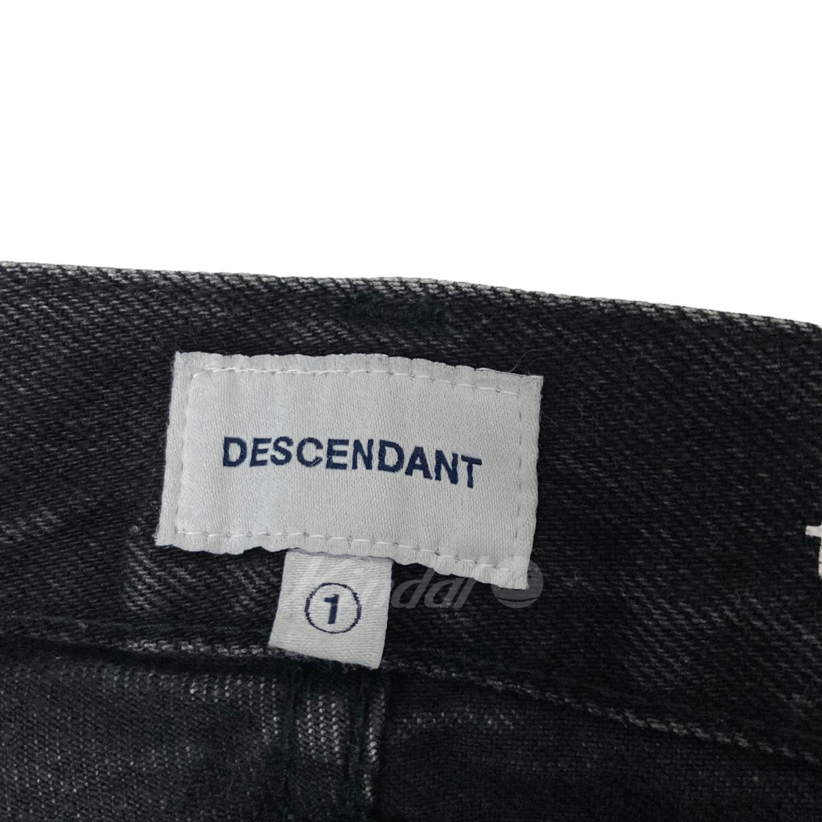 DESCENDANT(ディセンダント) 1984 DENIM TROUSERS SLIM 22AW ブラック サイズ  1｜【公式】カインドオルオンライン ブランド古着・中古通販【kindal】