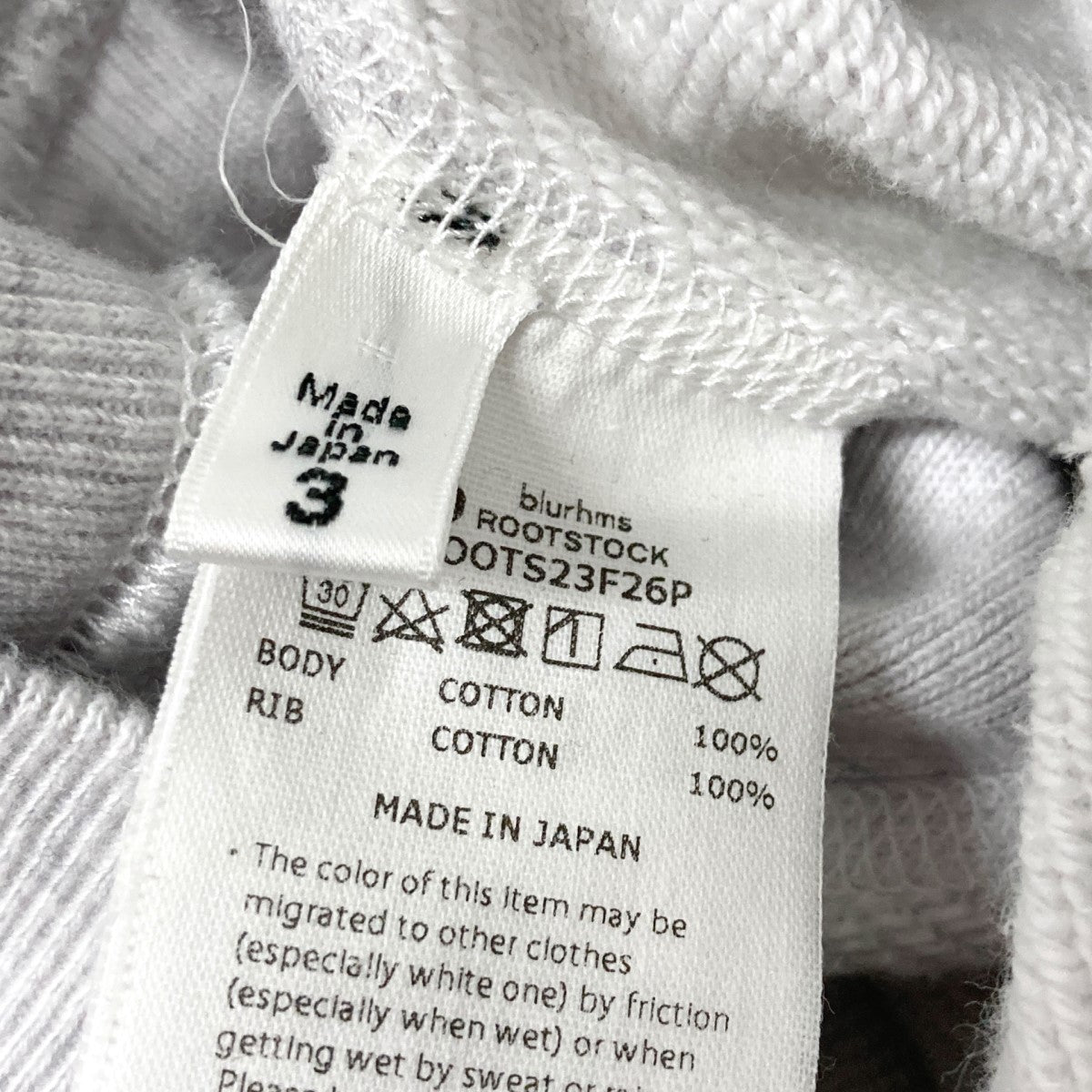 blurhms ROOTSTOCK(ブラームスルーツストック) Print Sweat Crew