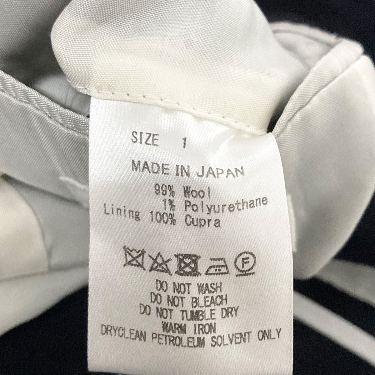 セットアップスーツU17F 10JK01C/U17F 10PT01C