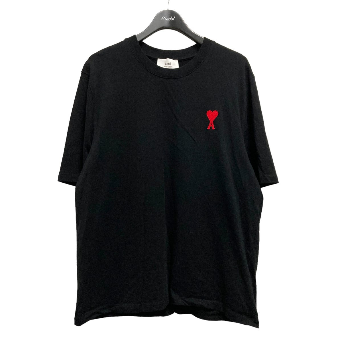 AMI Alexandre Mattiussi(アミアレクサンドルマテュッシ) AMI DE COEUR T-SHIRT胸刺繍TシャツUTS004.726  UTS004.726 ブラック サイズ L｜【公式】カインドオルオンライン ブランド古着・中古通販【kindal】