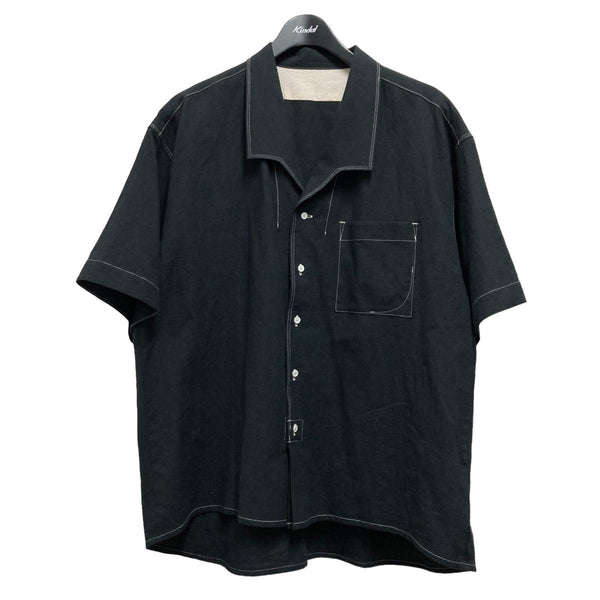 Gorsch the seamster 黒 リネン シャツ　48 Gorsch the seamster 黒 リネン シャツ 48 - メルカリ