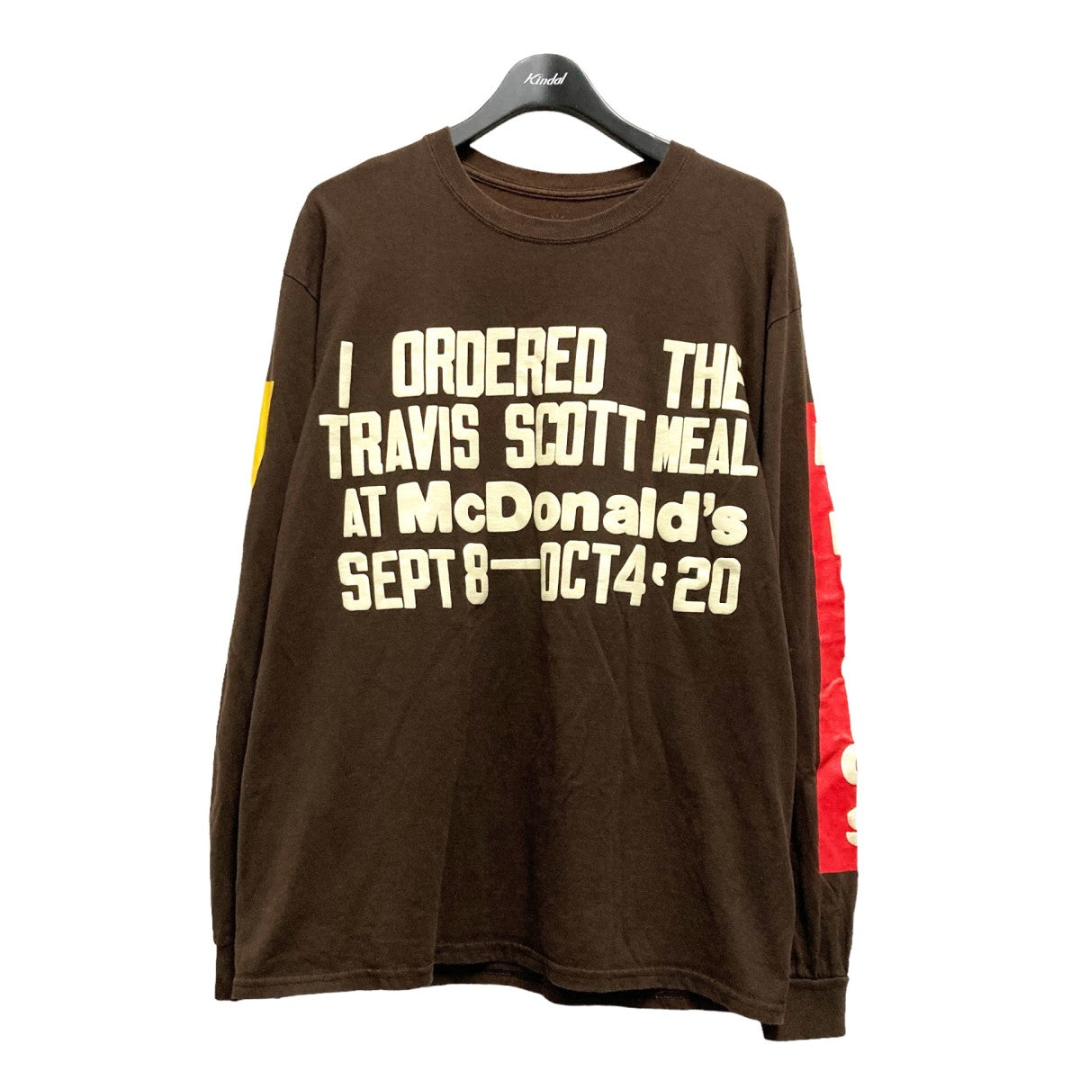 CACTUS JACK×McDonald's Travis Scott Souvenir L／S Teeプリントカットソー ブラウン サイズ  M｜【公式】カインドオルオンライン ブランド古着・中古通販【kindal】