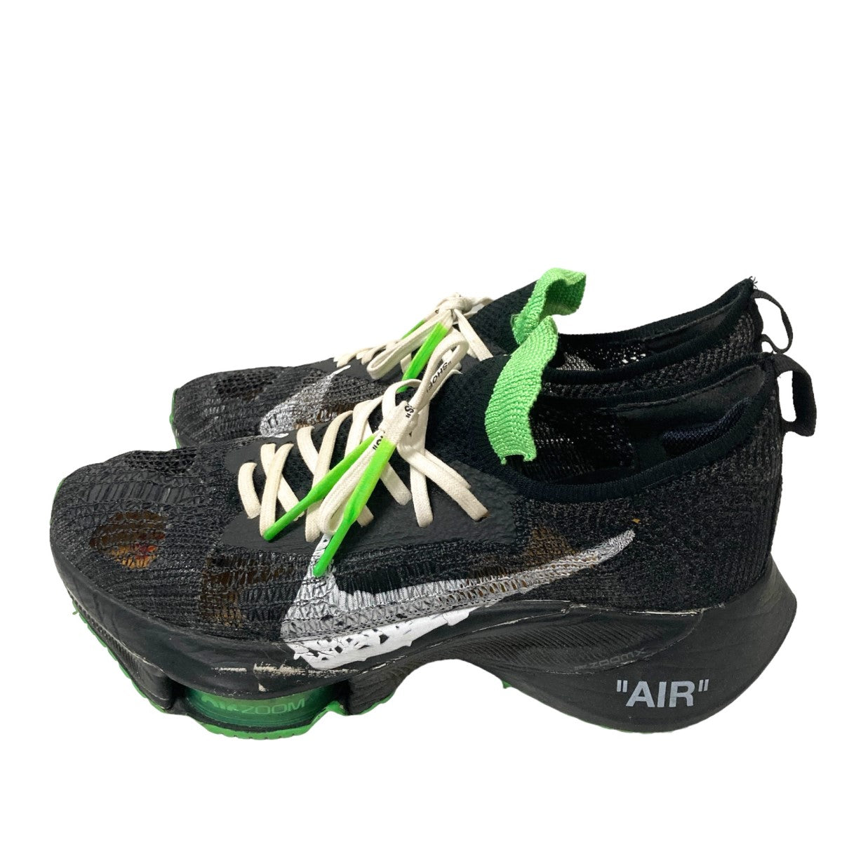 NIKE×OFFWHITE AIR ZOOM TEMPO NEXT％／OWスニーカーCV0697 001 CV0697 001 ブラック×グリーン  サイズ 26cm｜【公式】カインドオルオンライン ブランド古着・中古通販【kindal】