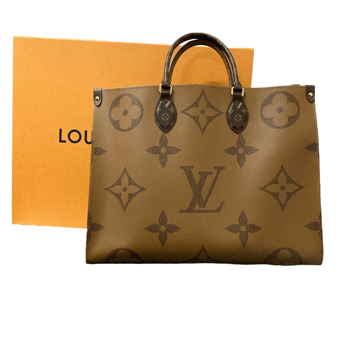 LOUIS VUITTON(ルイヴィトン) オンザゴー GMモノグラム2WAYトートバッグM45320 M45320 FL4260  ブラウン×ブラック｜【公式】カインドオルオンライン ブランド古着・中古通販【kindal】