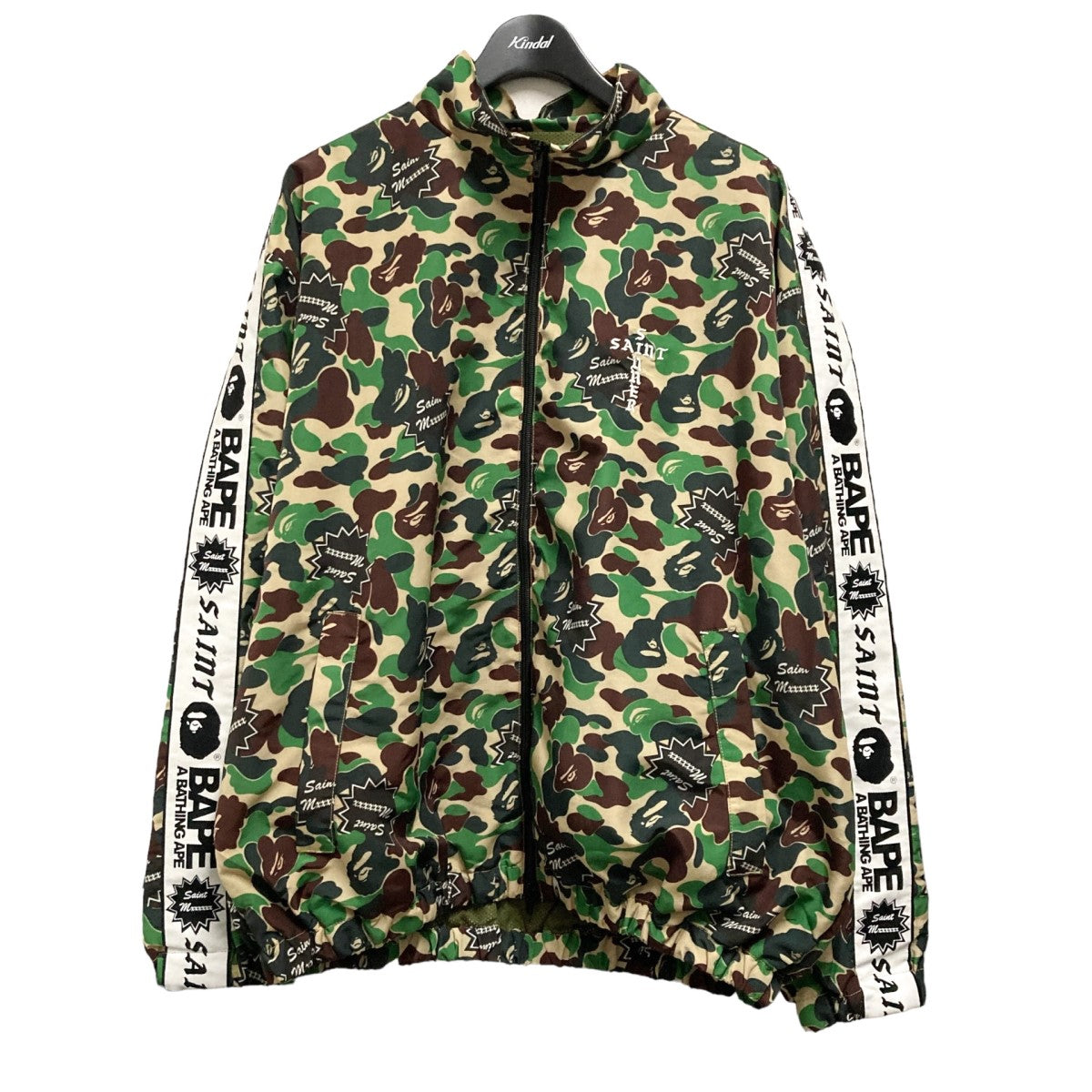 SAINT MICHAEL×A BATHING APE AP TRACK JKTカモフラ柄トラックジャケットSM YS8 0000 C29 SM  YS8 0000 C29 オリーブ サイズ L｜【公式】カインドオルオンライン ブランド古着・中古通販【kindal】