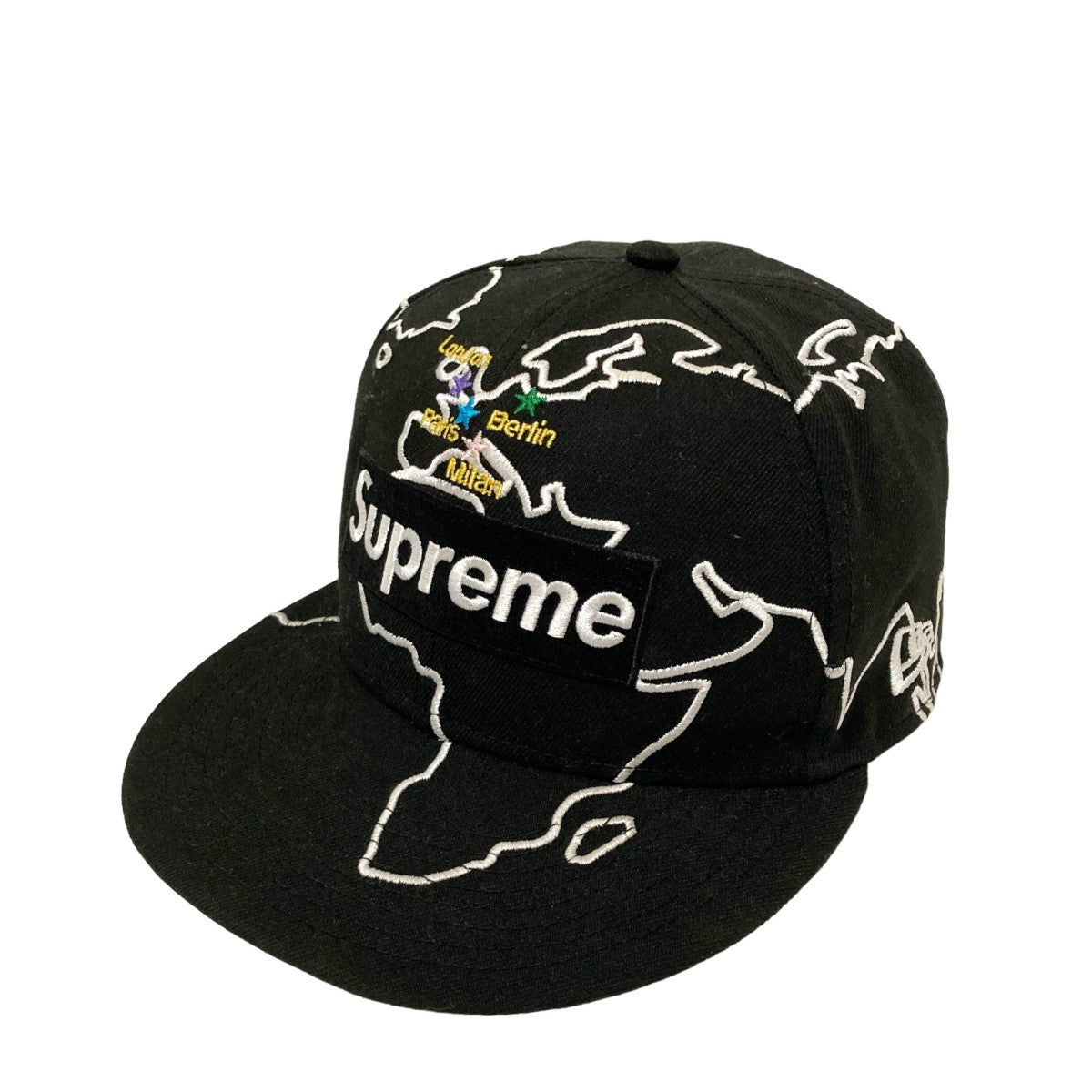 Supreme×New Era Worldwide Box Logo New Eraロゴ刺繍キャップ ブラック サイズ 7  1/8｜【公式】カインドオルオンライン ブランド古着・中古通販【kindal】