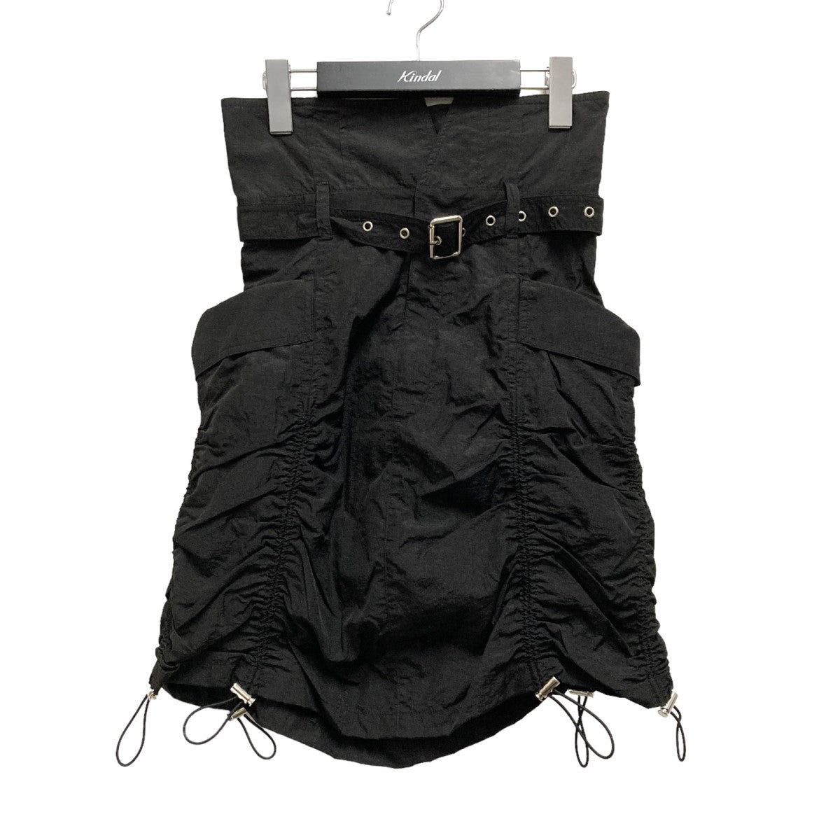 DRAWSTRING GATHER MINI SKIRTギャザーミニスカート1724221045-0