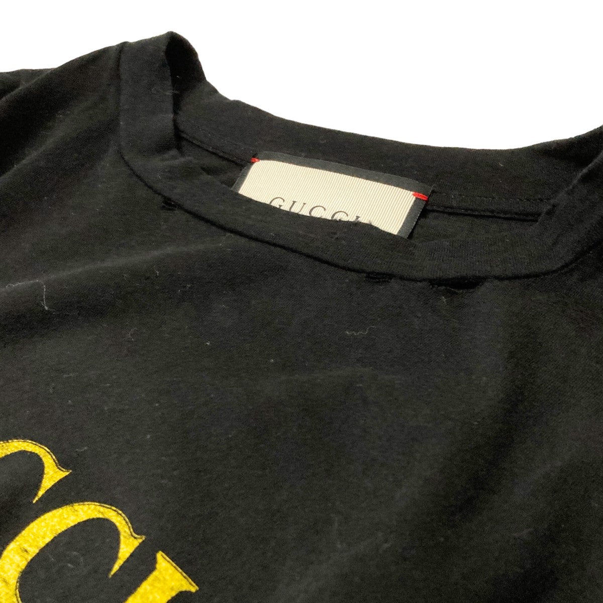GUCCI ダメージ加工プリントTシャツ457094 古着・中古-3枚目のアイテム画像