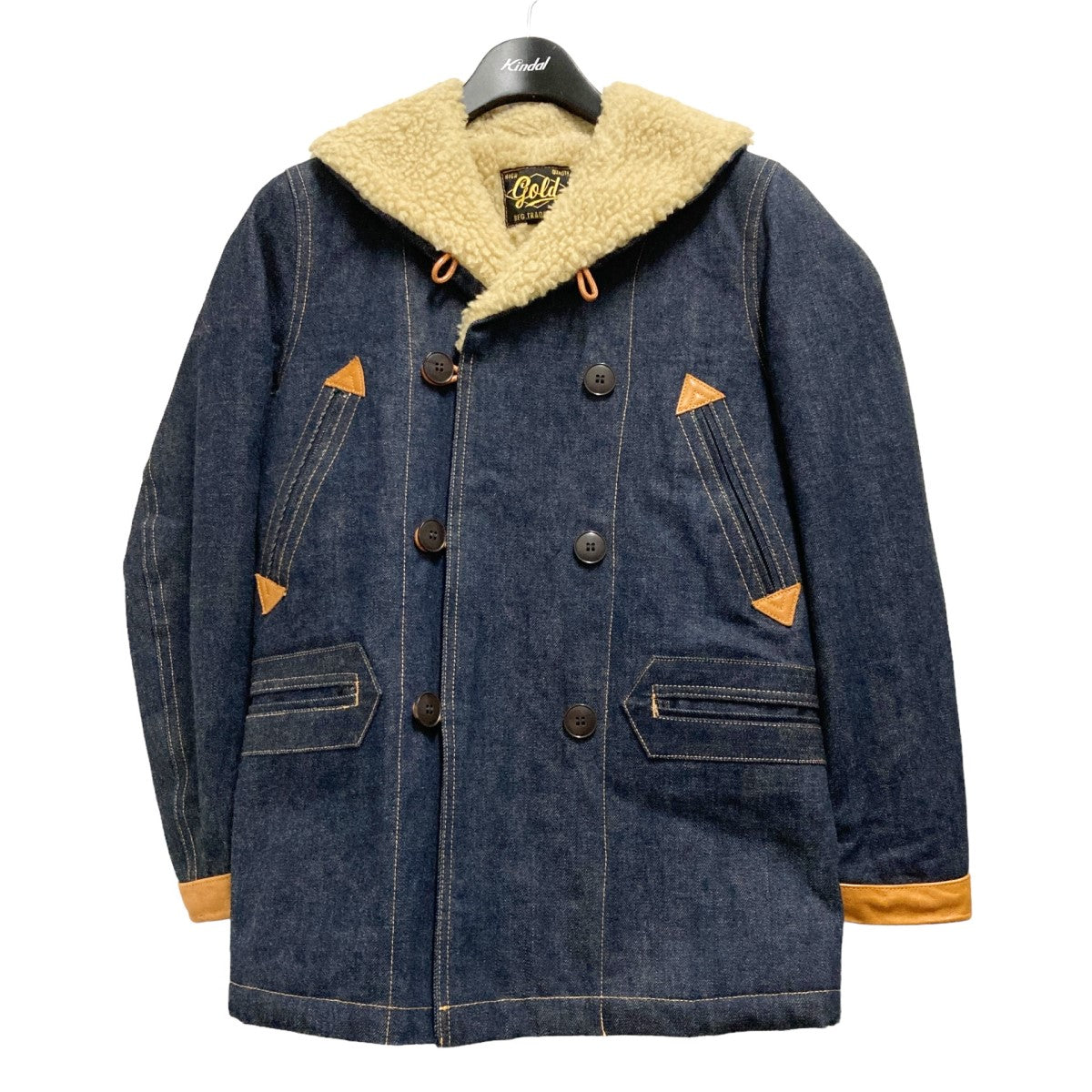 GOLD 14oz． DENIM JACKET BOA FLEECE裏ボアデニムジャケット 古着・中古-1枚目のアイテム画像