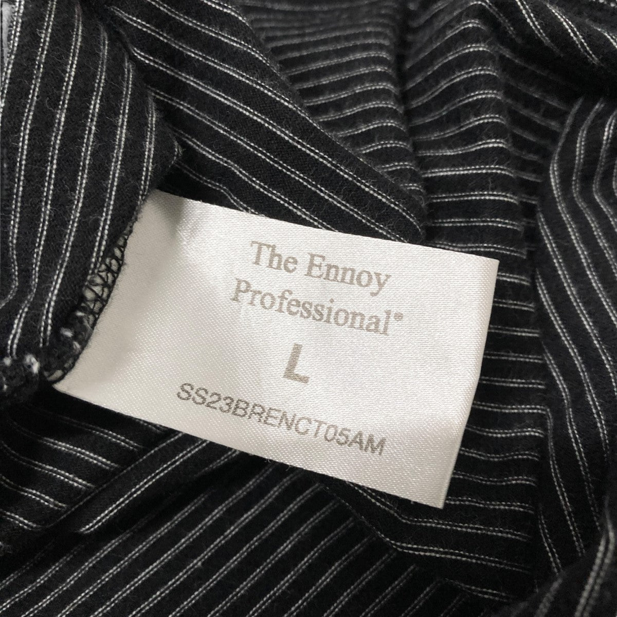The Ennoy Professional' ストライプ Tシャツ L The Ennoy Professional ネイビーストライプTシャツMサイズ
