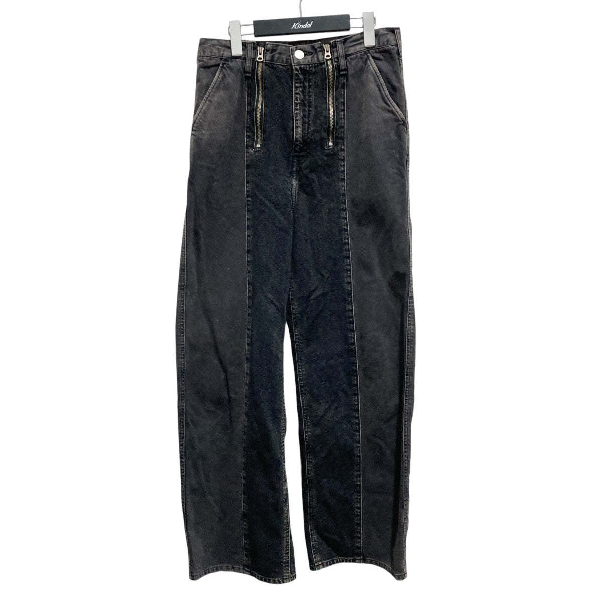 Jieda(ジエダ) SWITCHING ZIP DENIM PANTSデニムパンツJie 23W PT01 A Jie 23W PT01 A グレー  サイズ 1｜【公式】カインドオルオンライン ブランド古着・中古通販【kindal】