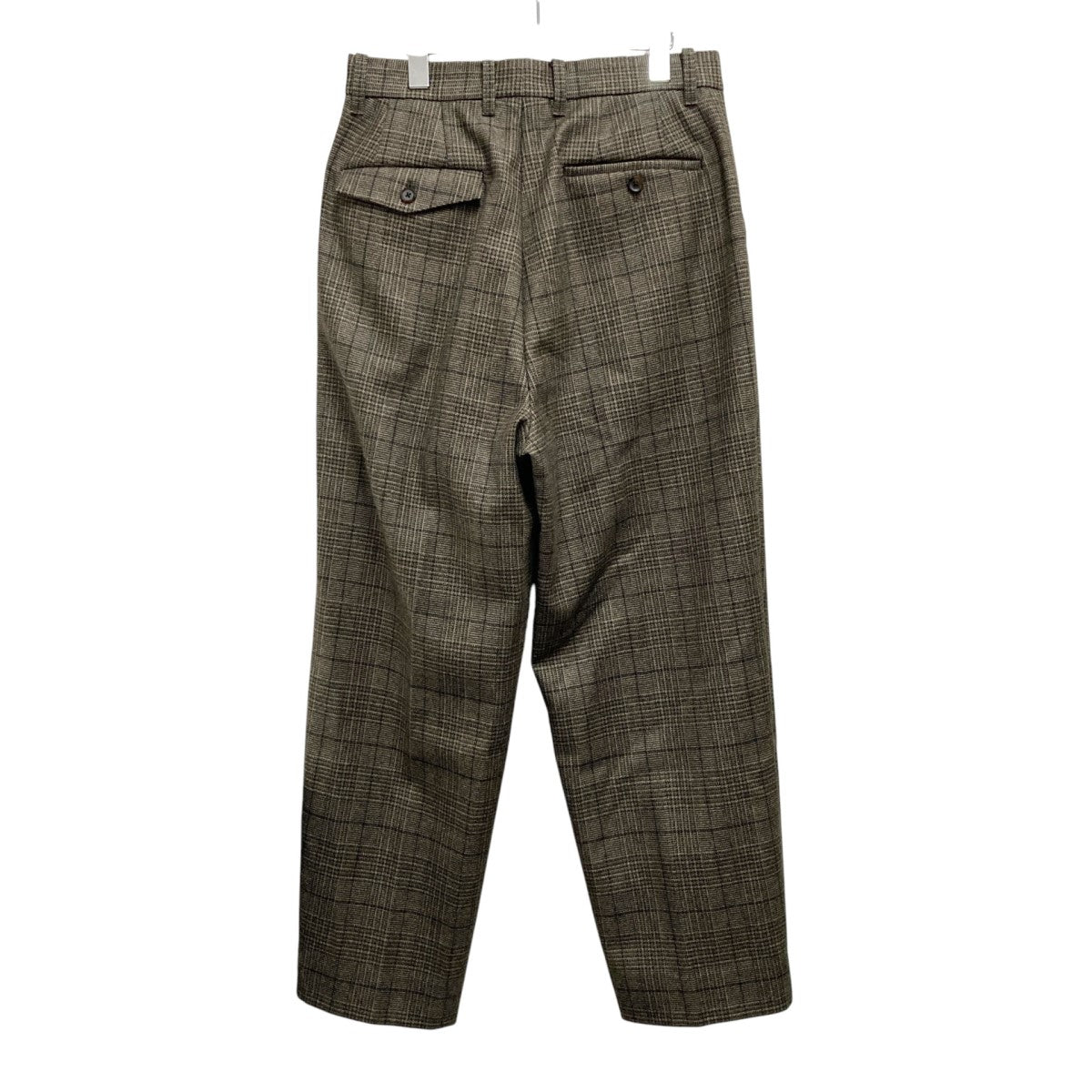 EX WIDE TAPERED TROUSERSチェックテーパードパンツST 413 2