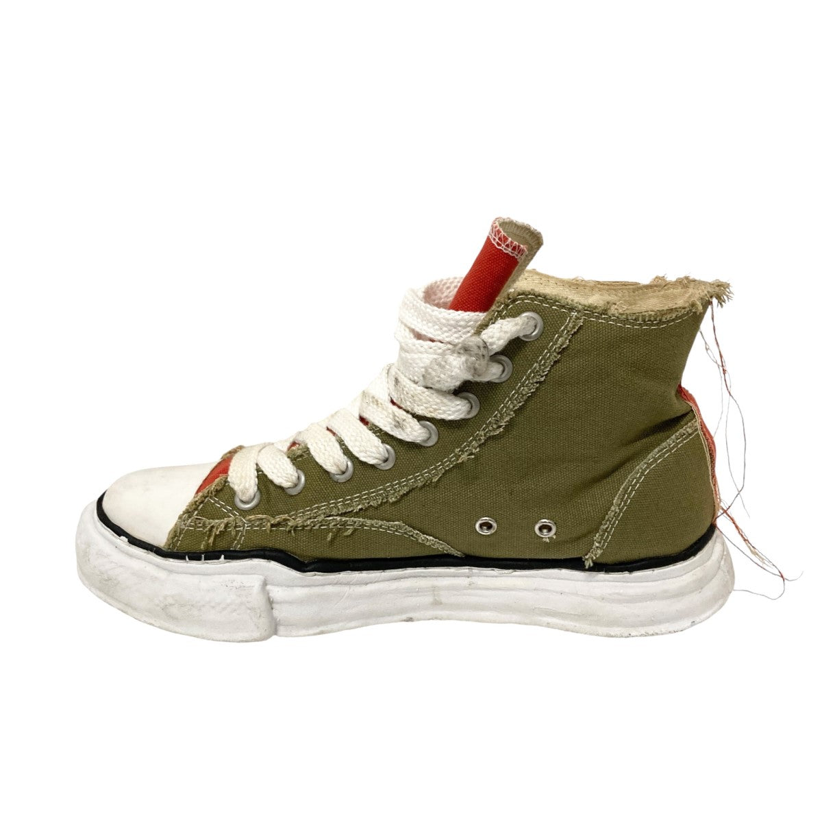 Maison MIHARA YASUHIRO×Nigel Cabourn(メゾンミハラヤスヒロ×ナイジェルケーボン) ORIGINAL SOLE  CANVAS HI TOP SNEAKERハイカットスニーカーC03FW701