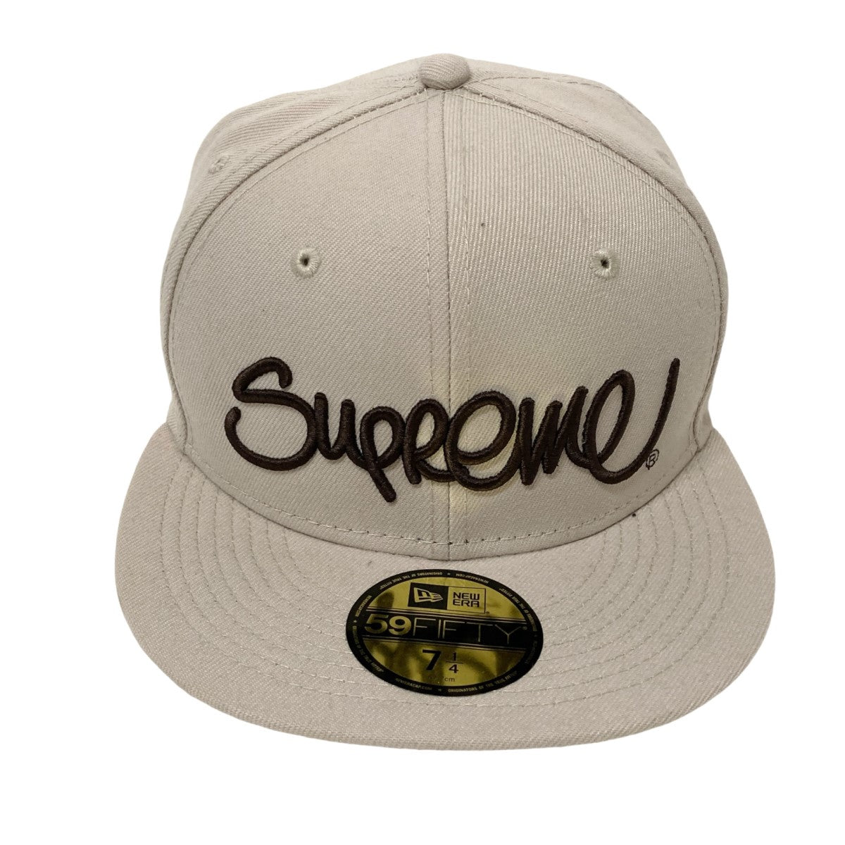 Supreme×New Era handstyle New Era Cap刺繍キャップ グレー×ブラウン サイズ 7  1/4｜【公式】カインドオルオンライン ブランド古着・中古通販【kindal】