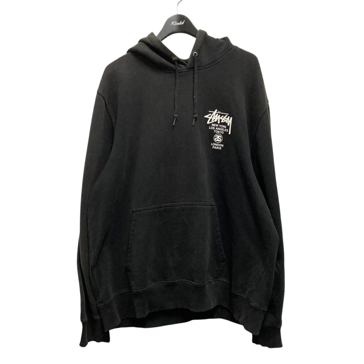 stussy(ステューシー) プルオーバーパーカー ブラック サイズ XL｜【公式】カインドオルオンライン ブランド古着・中古通販【kindal】