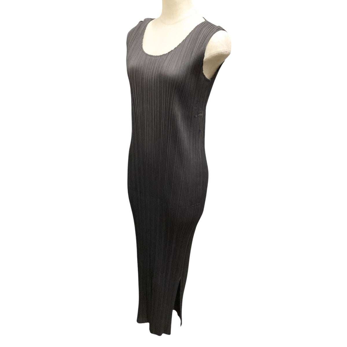 プリーツプリーズ 01AW メッシュレイヤードプリーツノースリーブ  