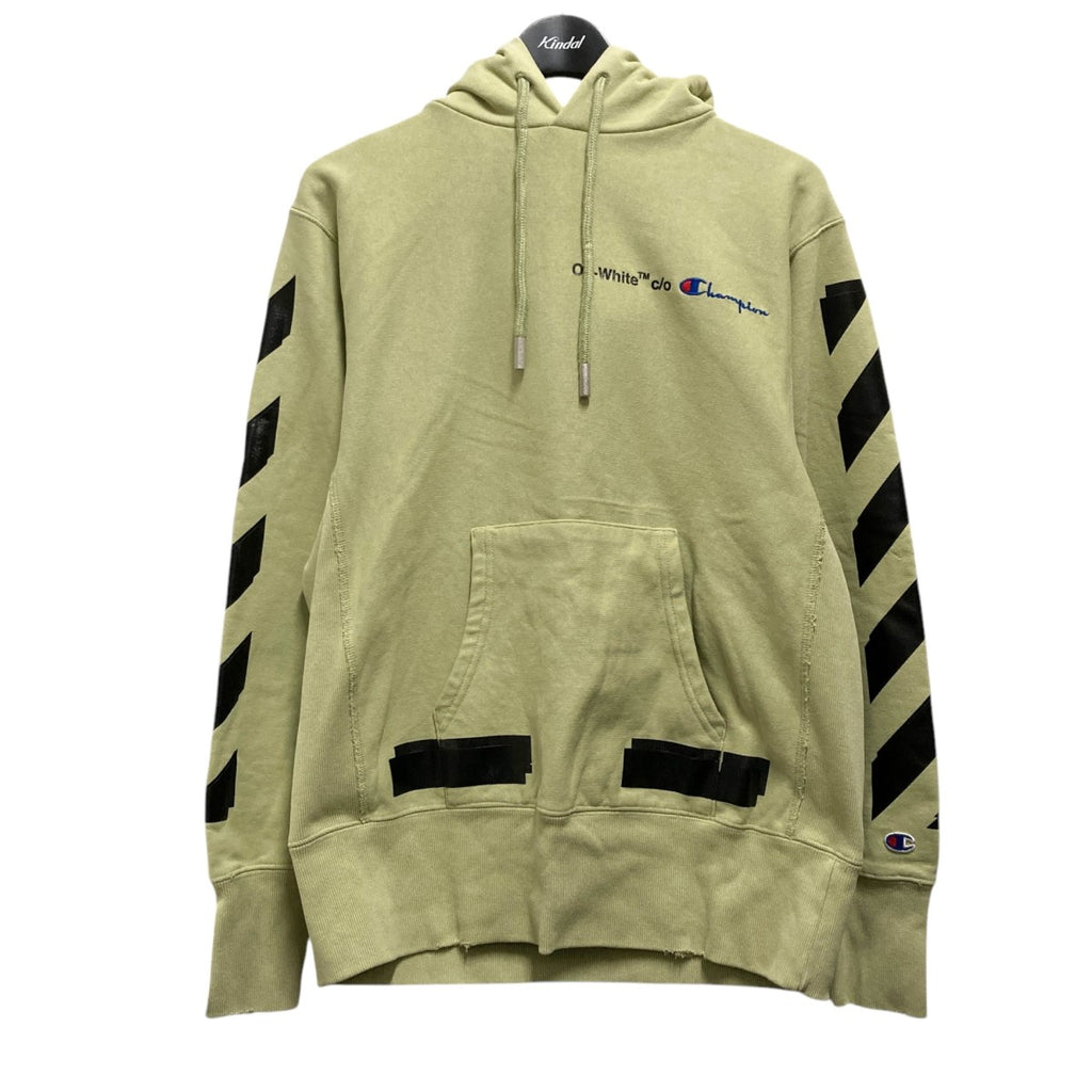 OFFWHITE×Champion 18SSHooded Sweatshirtプルオーバーパーカー 
