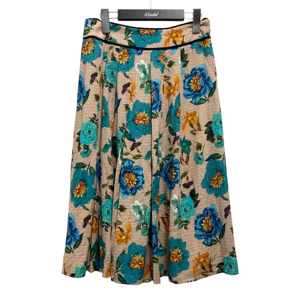 ANAYI(アナイ) 花柄プリーツスカート101827 11 500 61 380 101827 11