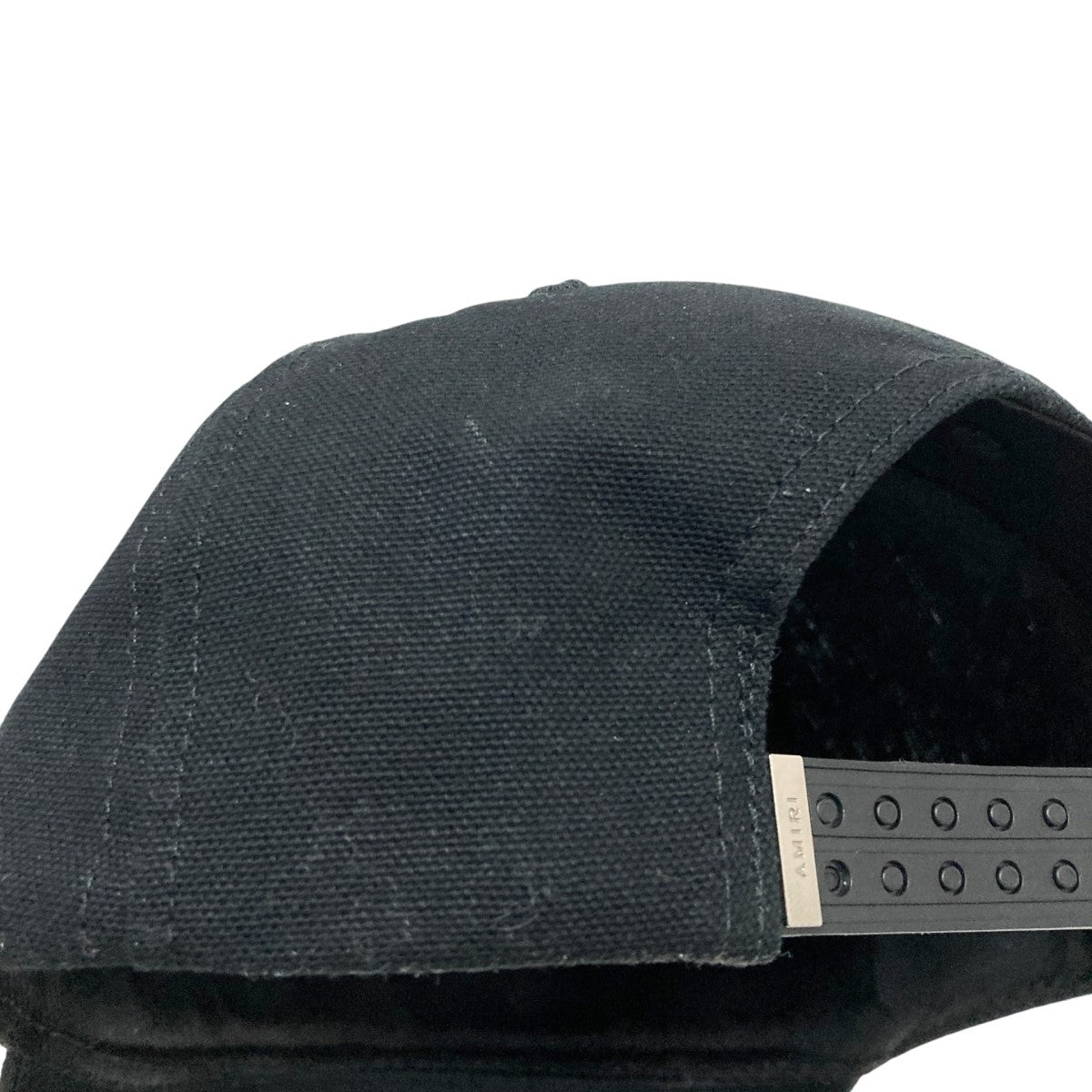 AMIRI(アミリ) FULL CANVAS MA HATロゴ刺繍キャップ ブラック