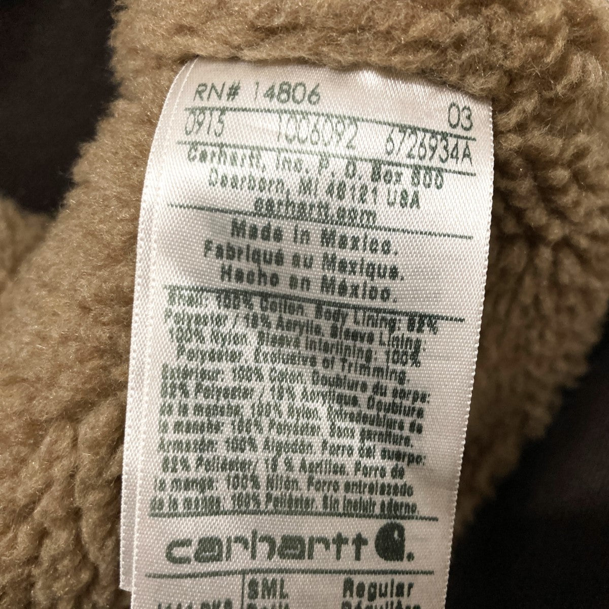 CarHartt(カーハート) ジップジャケットJ141DKB J141DKB
