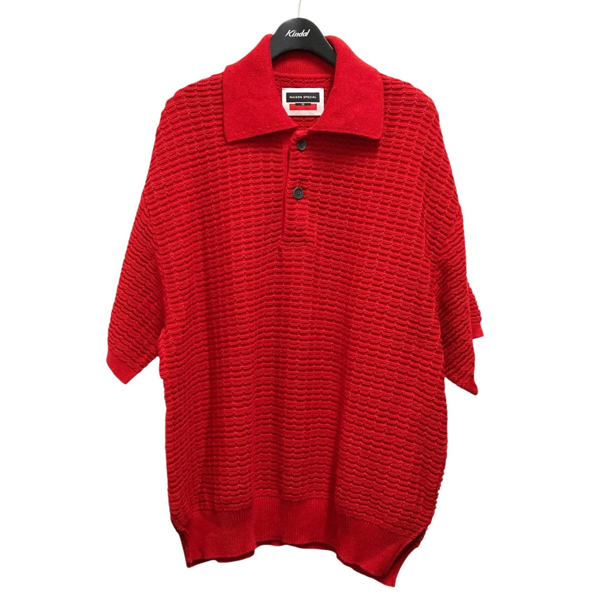 メゾンスペシャル アイレット Tシャツ レッド maison special メゾンスペシャル アイレット Tシャツ レッド