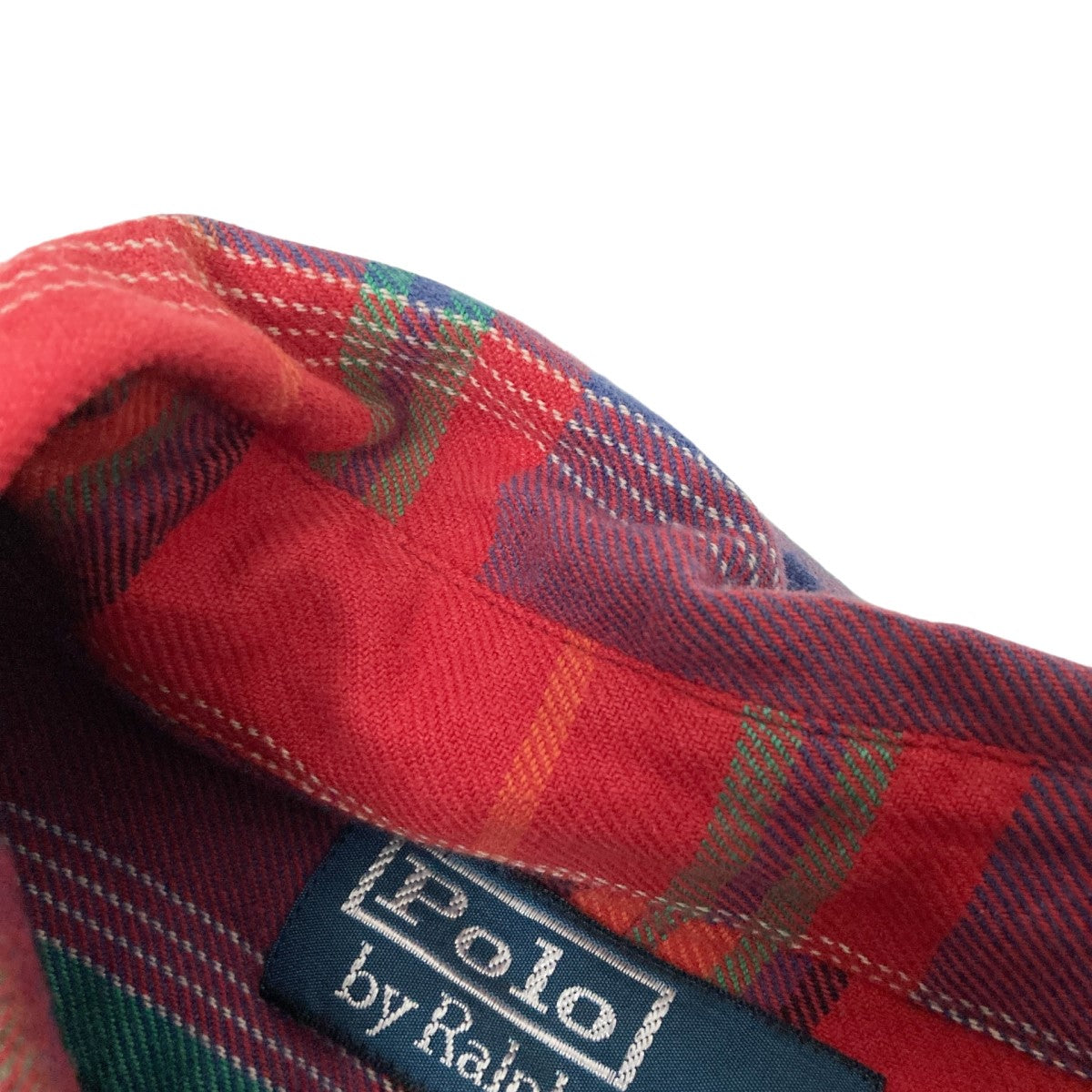 Ralph Lauren コットンシャツ L マルチカラー チェック 赤系 ✳︎RALPH LAURENラルフローレン マルチカラーチェック柄