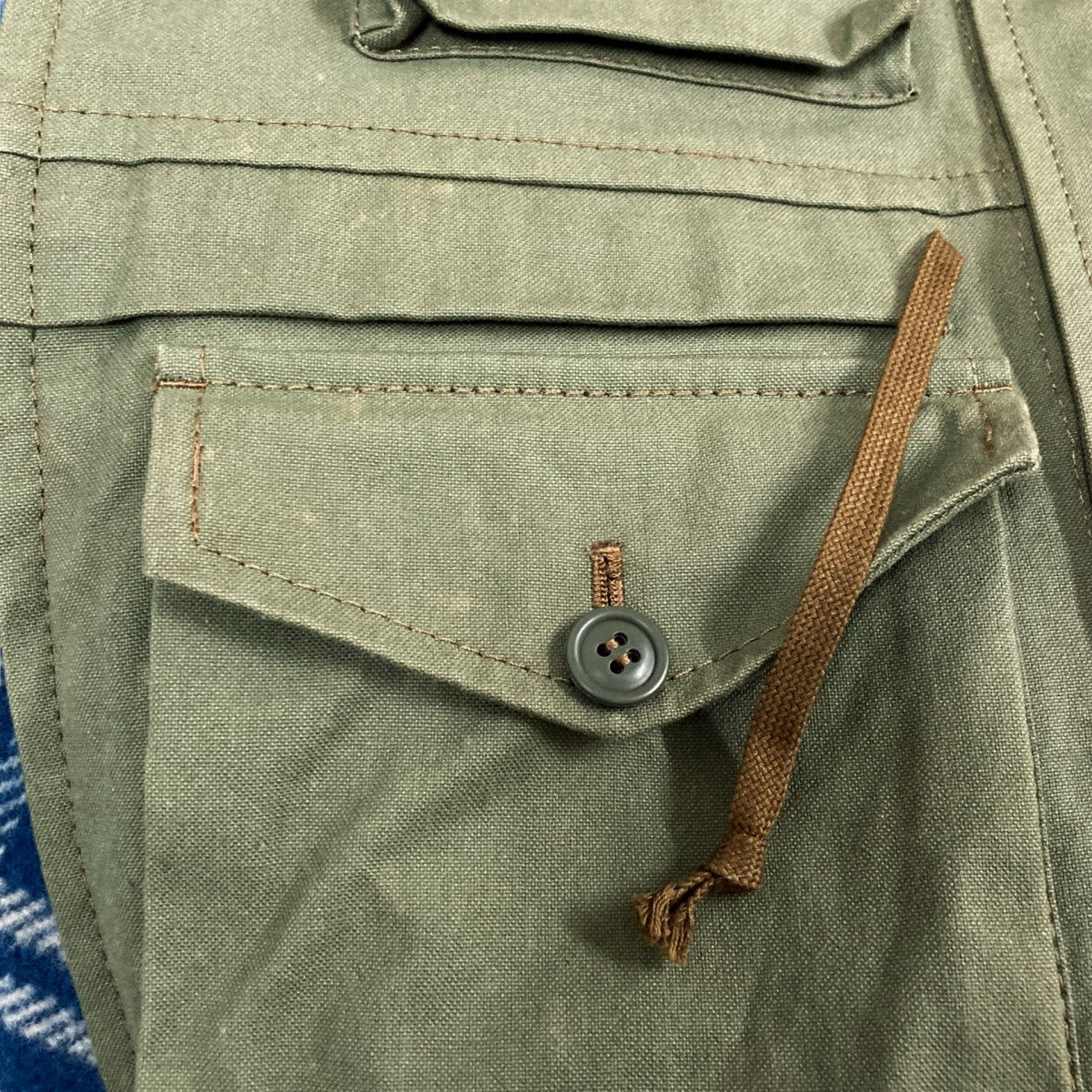 COMME des GARCONS Drape Check Switching Military Jacket切替ミリタリージャケットGD J043 古着・中古-7枚目のアイテム画像