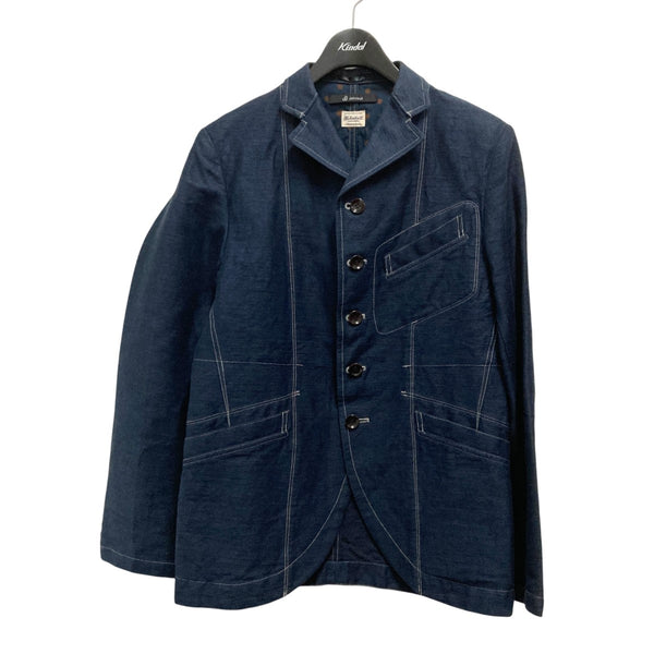 Johnbull(ジョンブル) 麻混紡デニムジャケット12427 12427 ネイビー