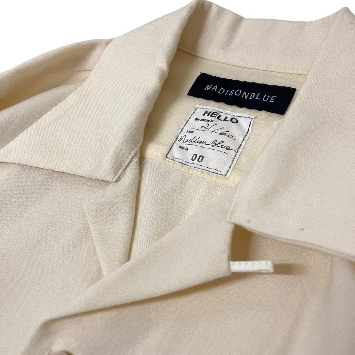 マディソンブルー　パールボタン　Hello マディソンブルー パールボタン Hello
