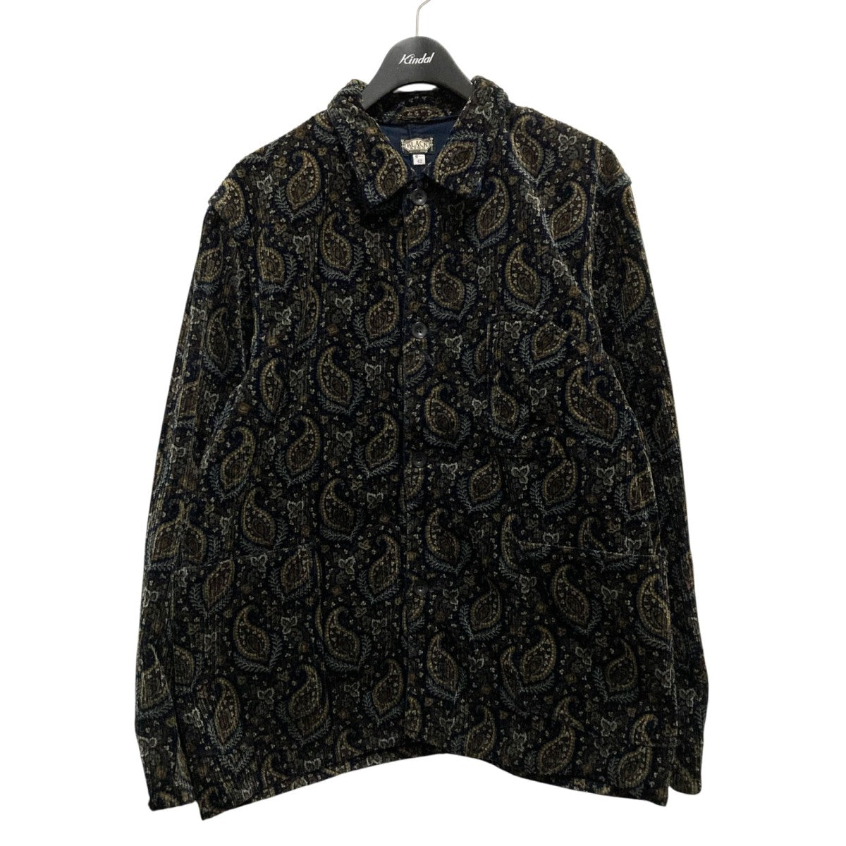 ☆*☆様 wake sapporo Lサイズ ブラック BLACK SIGN(ブラックサイン) Paisley Cord Worker's Jacket
