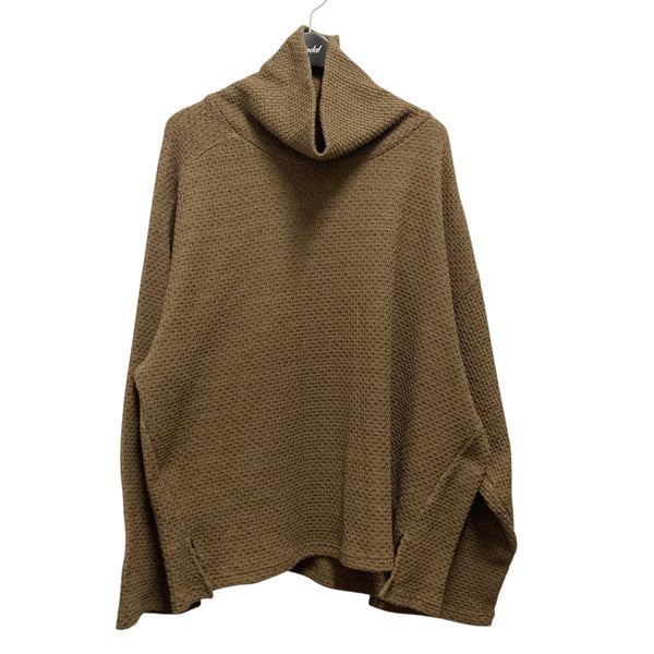 【中古】アンセルム ANCELLM CHAIN KNIT ニット カットソー Tシャツ 長袖 ANC-CT36 カーキ 2 メンズ ANCELLM(アンセルム) CHAIN KNIT HI NECK LS T SHIRTハイネックニット