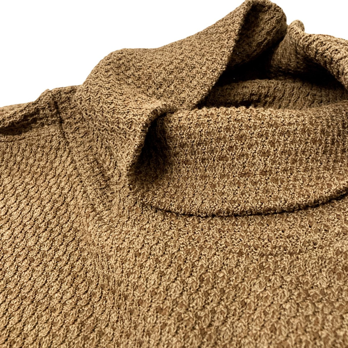 ANCELLM(アンセルム) CHAIN KNIT HI NECK LS T SHIRTハイネック